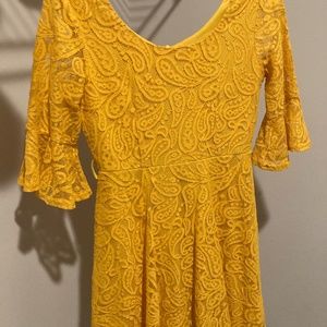 Lace flower dress